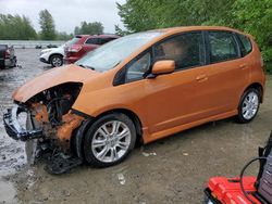 Honda salvage cars for sale: 2009 Honda FIT Sport