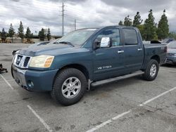 Salvage trucks for sale at Rancho Cucamonga, CA auction: 2006 Nissan Titan XE