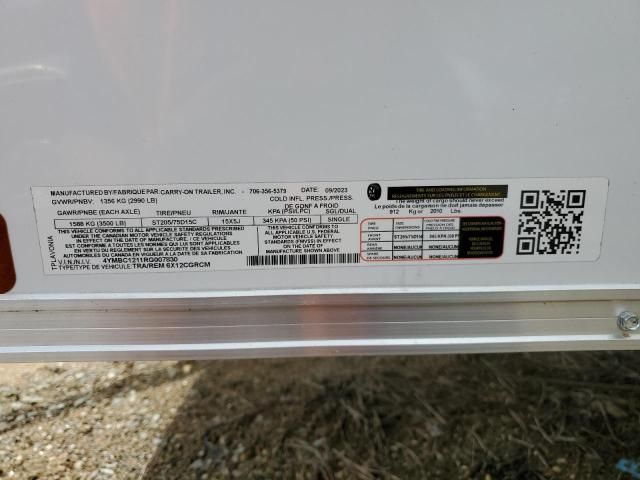 2024 Carry-On 6X12CGRCM Enclosed Cargo Trailer
