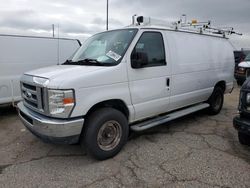Salvage trucks for sale at Woodhaven, MI auction: 2012 Ford Econoline E250 Van