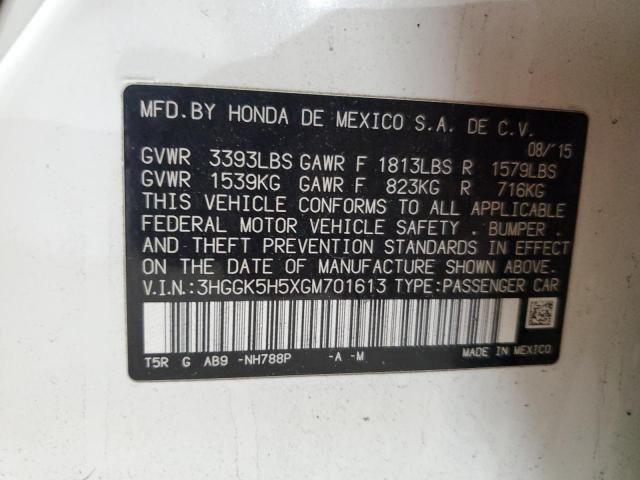 2016 Honda FIT LX