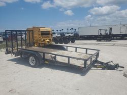 Salvage trucks for sale at Miami, FL auction: 2024 Big Tex 70PI-16XBK4RG2B Utility Trailer