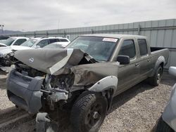 Salvage trucks for sale at Las Vegas, NV auction: 2002 Nissan Frontier Crew Cab XE