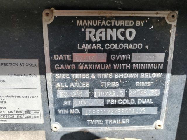 2014 Ranco Side Dump Trailer
