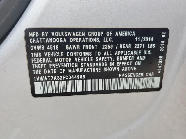 2015 Volkswagen Passat S