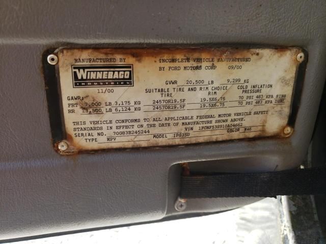 2001 Ford F550 Super Duty Stripped Chassis