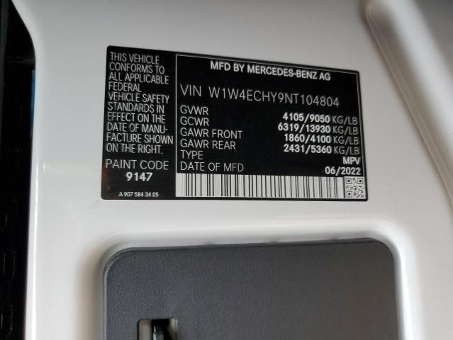 2022 Mercedes-Benz Sprinter 2500