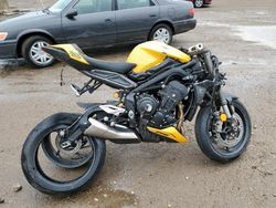 Salvage motorcycles for sale at Elgin, IL auction: 2025 Triumph Street Triple 765 RS