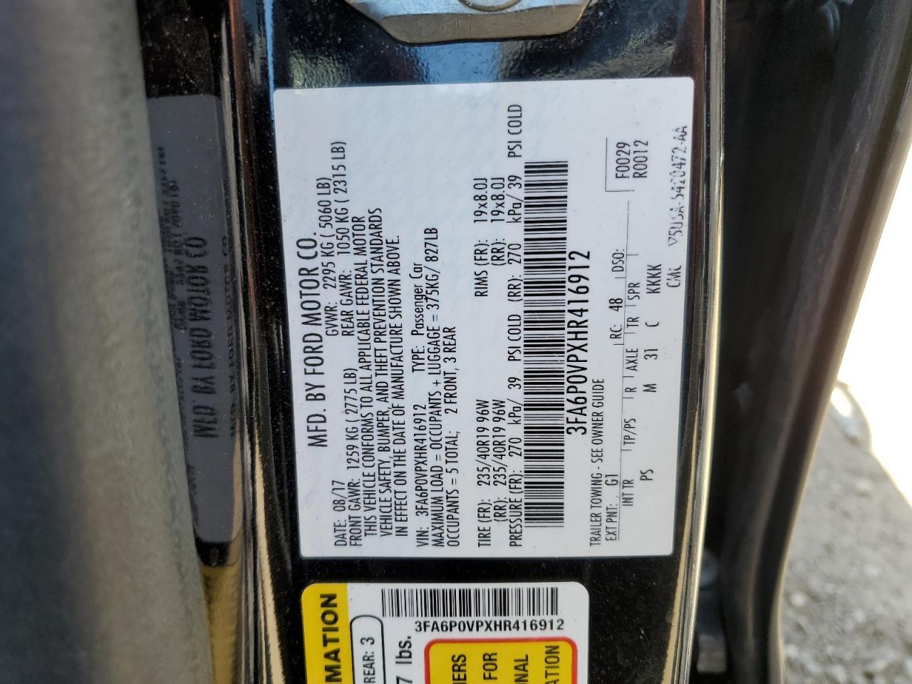 2017 Ford Fusion Sport