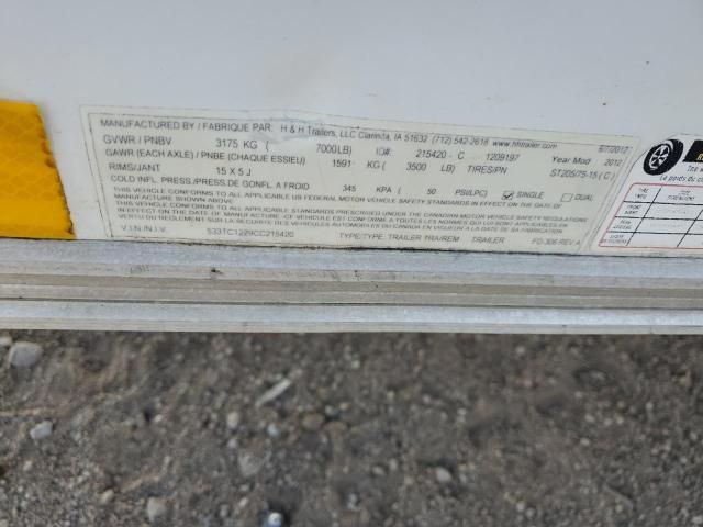 2012 H&H Enclosed Cargo Trailer