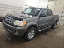 Salvage trucks for sale at Ham Lake, MN auction: 2005 Toyota Tundra Double Cab Limited