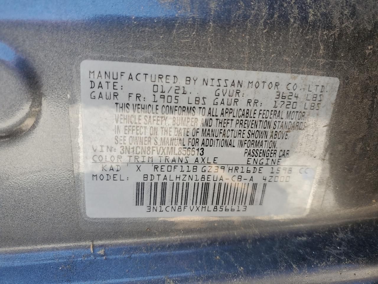 2021 Nissan Versa SR