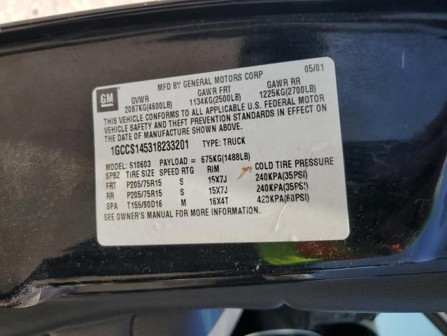 2001 Chevrolet S Truck S10
