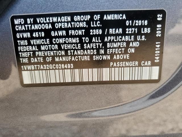 2016 Volkswagen Passat SE