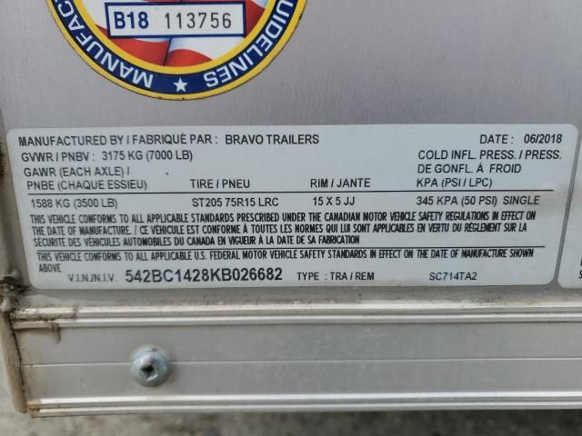 2019 Bravo Trailers O SC714TA2 Enclosed Cargo Trailer