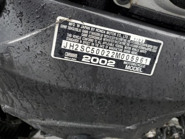 2002 Honda CBR900 RR