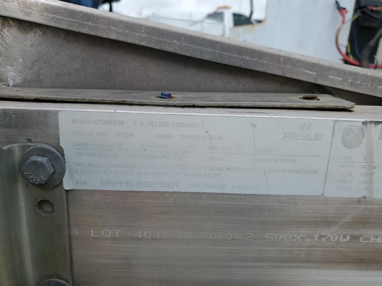2016 Pelsue 2016 T.A. Pelsue Fiber Optic Splicing Trailer