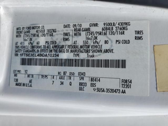 2011 Ford Econoline E350 Super Duty Van