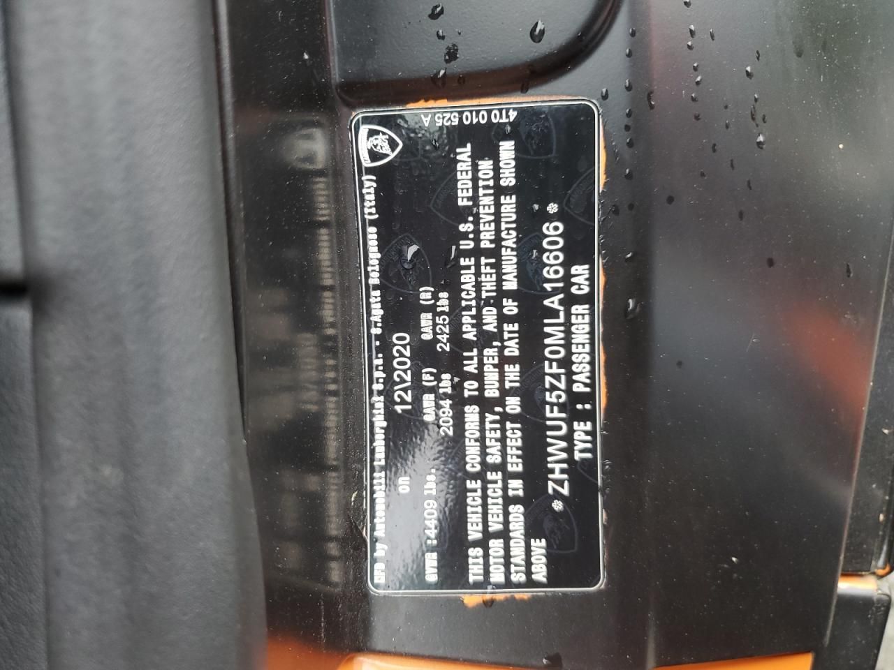 2021 Lamborghini Huracan evo