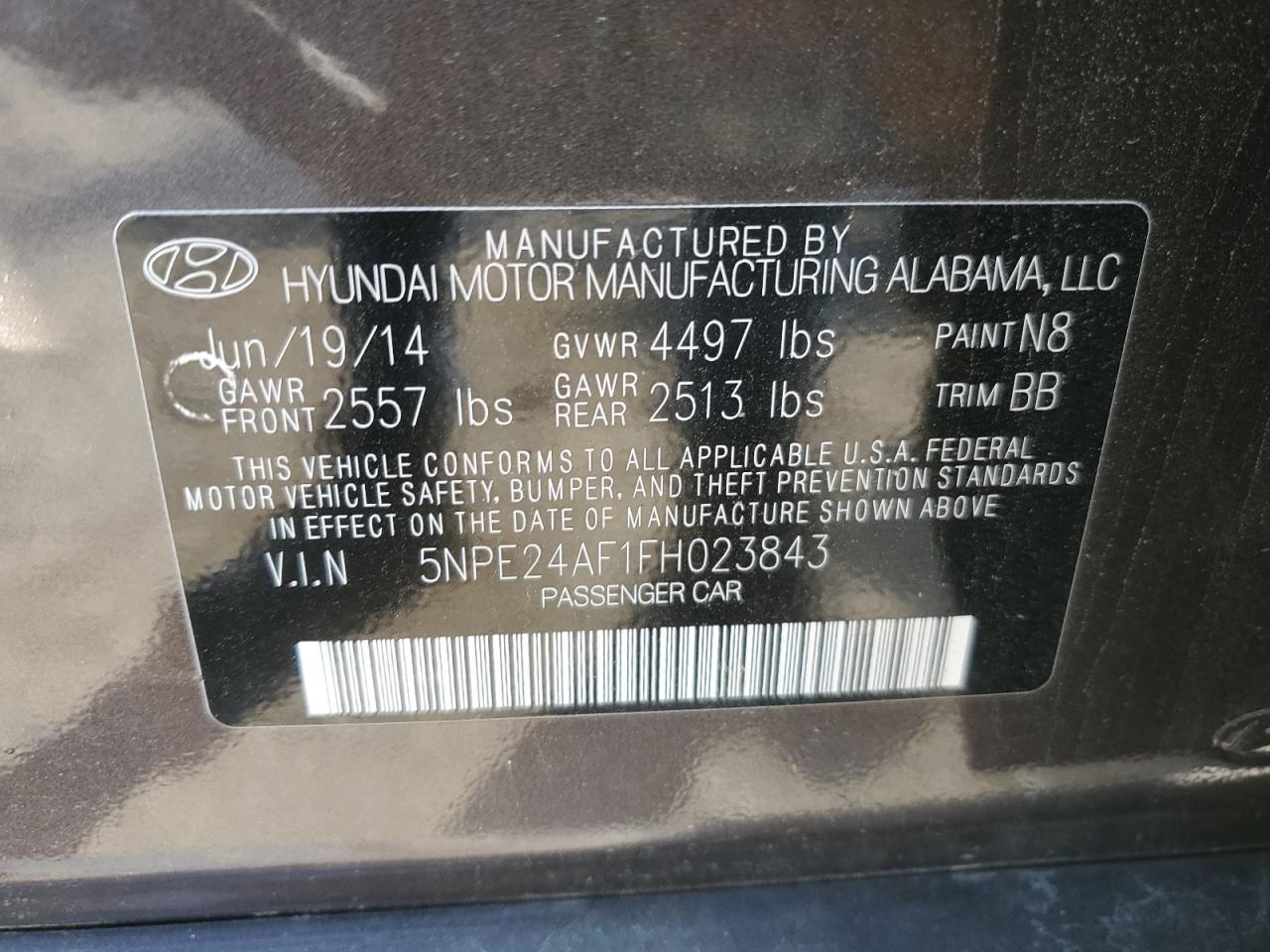 2015 Hyundai Sonata se