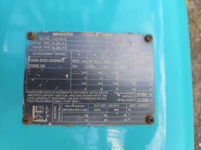 2000 Komatsu FG70