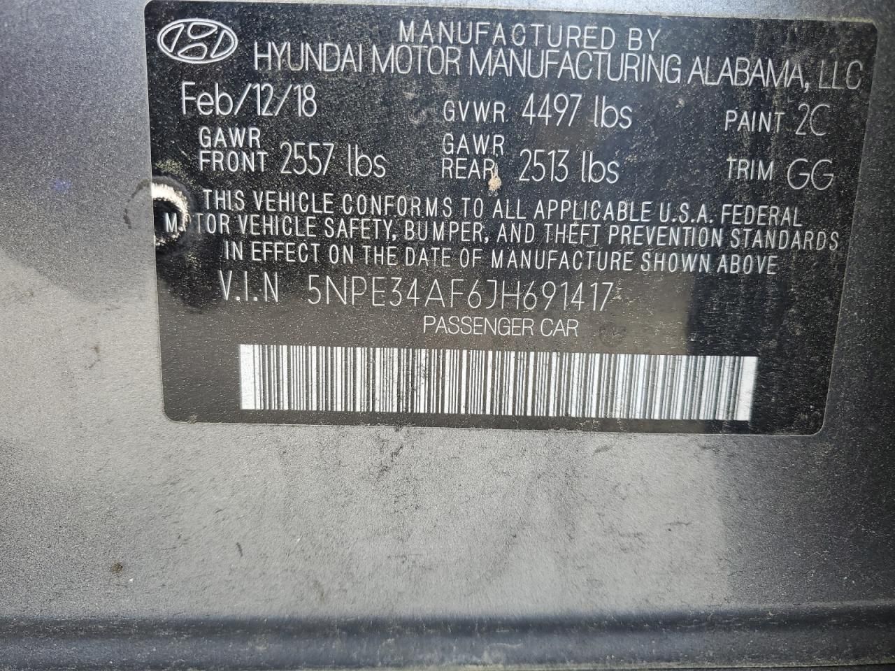 2018 Hyundai Sonata Sport