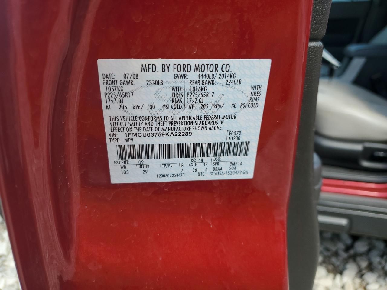 2009 Ford Escape xlt