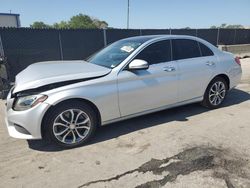 Salvage cars for sale from Copart Orlando, FL: 2016 Mercedes-Benz C 300 4matic