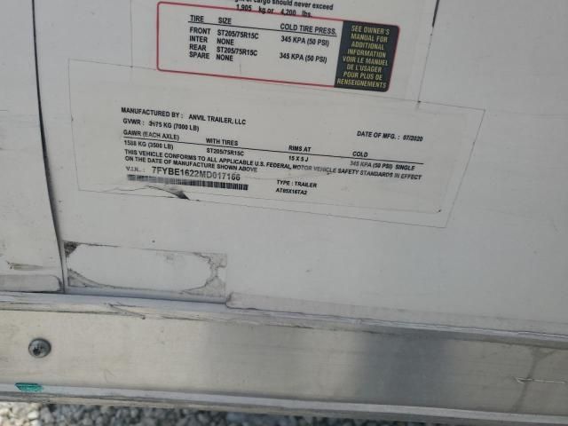 2021 Anvl 2021 Anvil AT85X16TA2 Enclosed Cargo Trailer