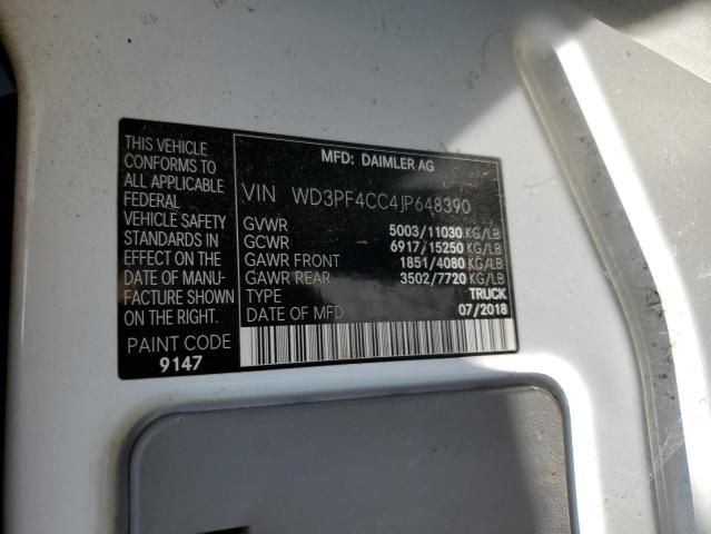 2018 Mercedes-Benz Sprinter 3500