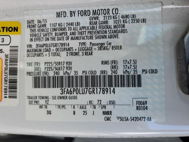 2016 Ford Fusion se Hybrid