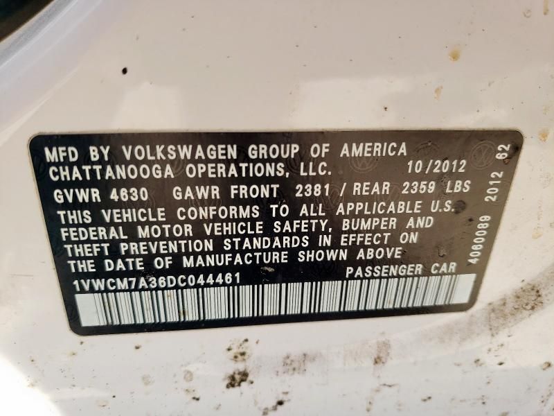 2013 Volkswagen Passat SEL