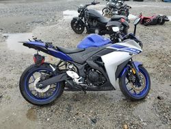 Salvage motorcycles for sale at North Billerica, MA auction: 2016 Yamaha YZFR3