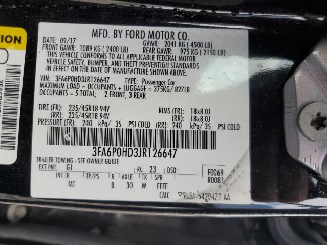 2018 Ford Fusion SE