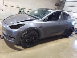 Salvage cars for sale from Copart Blaine, MN: 2021 Tesla Model Y