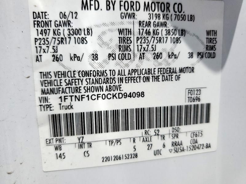 2012 Ford F150
