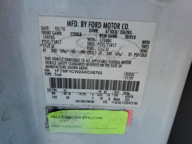 2010 Ford F150