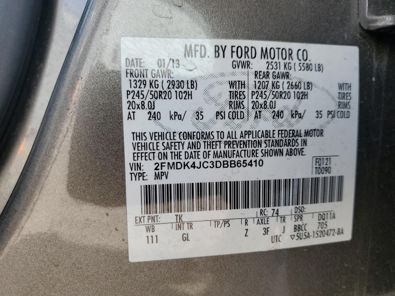 2013 Ford Edge sel