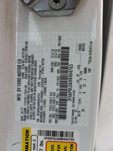 2017 Ford Fusion se Hybrid
