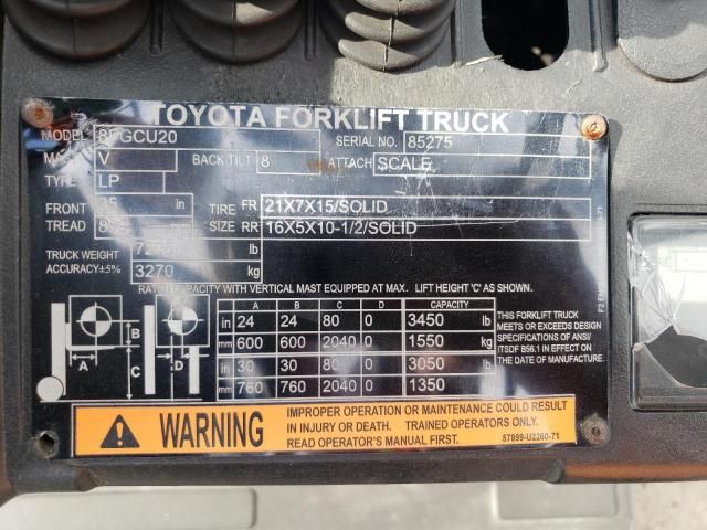 2017 Toyota Fork Lift