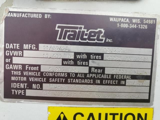 1993 Trail King Trailer
