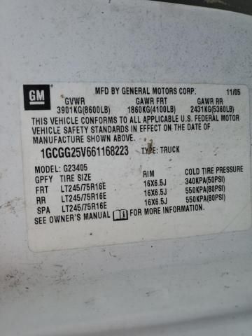2006 Chevrolet Express G2500