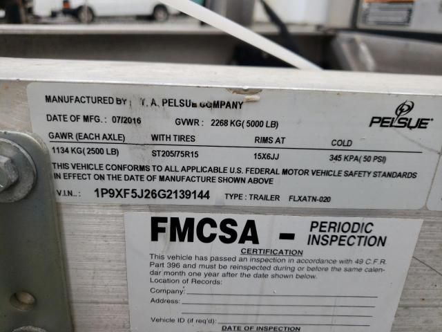 2016 Pelsue Flxatn-020 Fiber Optic Splicing Trailer