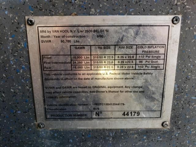 2001 Van Hool T2100