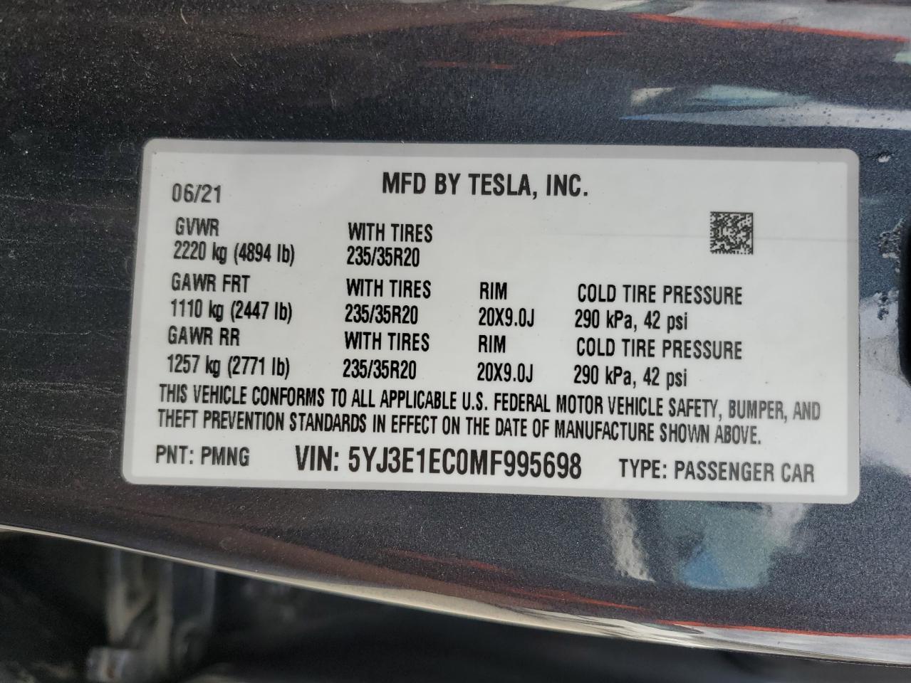 2021 Tesla Model 3