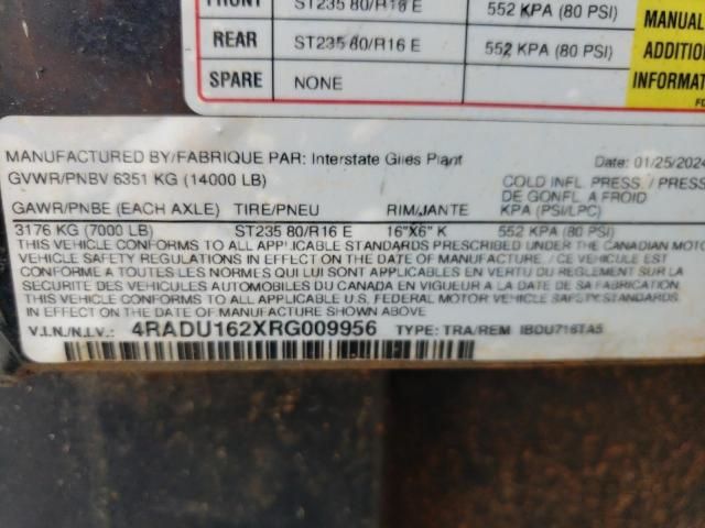 2024 Other 2024 Interstate Giles Plant IBDU716TA5 Dump Traile