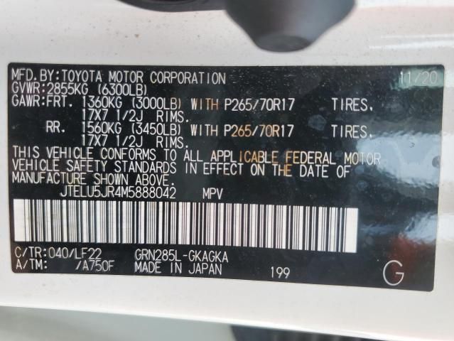 2021 Toyota 4runner Venture