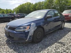 Salvage cars for sale from Copart North Billerica, MA: 2014 Volkswagen Jetta Base