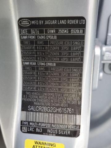 2016 Land Rover Discovery Sport HSE