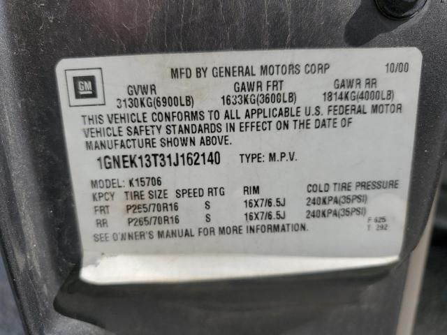 2001 Chevrolet Tahoe K1500